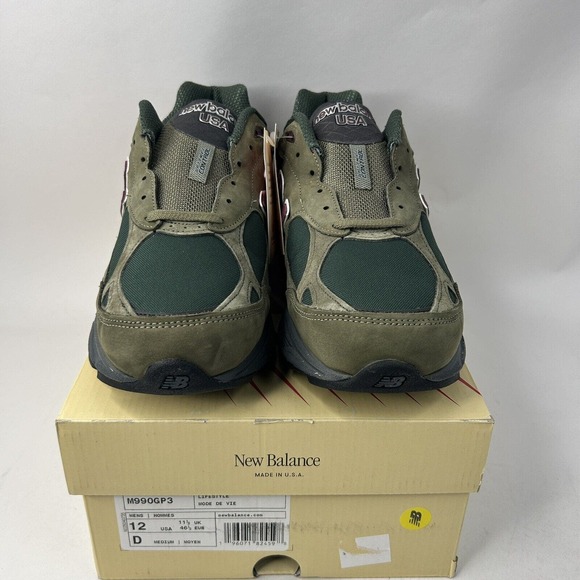 New Balance X Teddy Saints Shoes 990v3 “Green Purple” 2024 - Picture 2 of 5